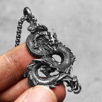 Dragon Stainless Steel Pendant Necklace