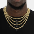 PVD Cuban Link Chain Necklace — Stainless Steel