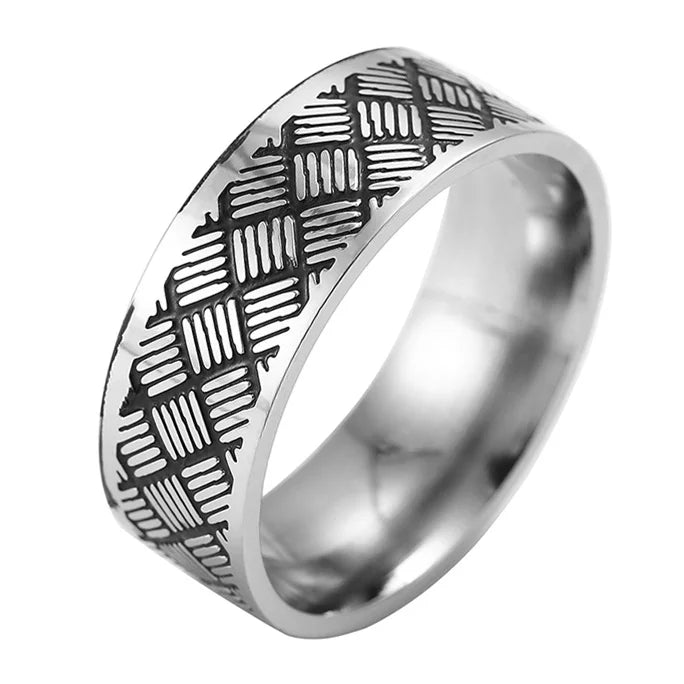 10mm Wide Band Ring — Stainless Steel
