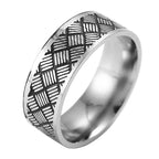 10mm Wide Band Ring — Stainless Steel