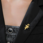 LIKGREAT Ankh Cross Brooch Eye of Horus Pin for Men Women Ancient Egyptian Gothic Occult Symbol Spiritual Amulet