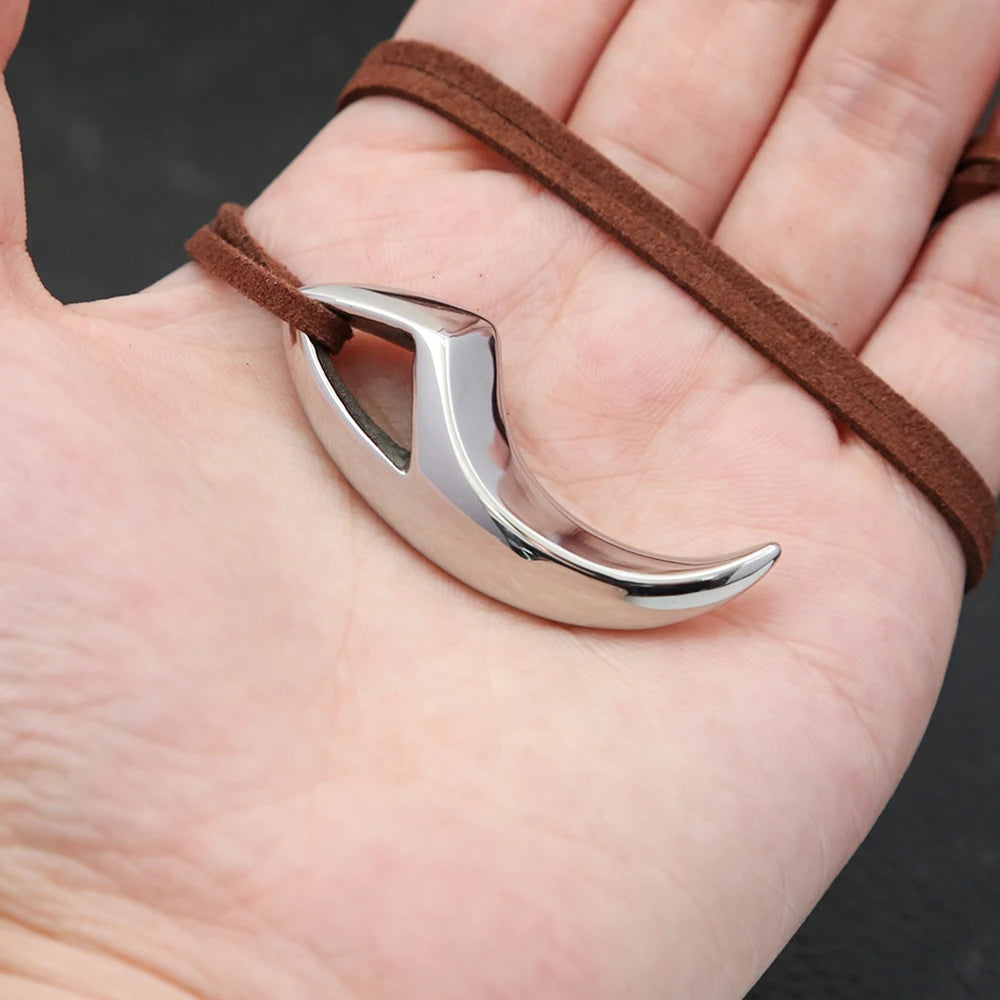 Wolf Fang Pendant — Stainless Steel