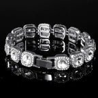 13mm Crystal Tennis Bracelet Iced Out Chain Bracelets For Women Men Bling Pink Rhinestone Hip Hop Lady Bracelet Fashion Jewelry