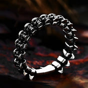 Gothic Skull Bracelet — Black Stainless Steel