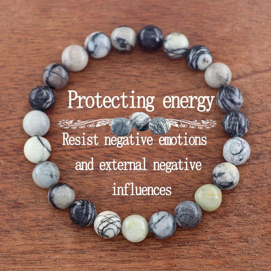Multi-Color Bead Bracelet with Adjustable Length