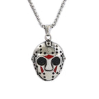 Jason Mask Pendant — Stainless Steel