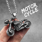 Rider Motorcycle Series Men Necklace Stainless Steel Pendant Chain New in Punk Rock For Women Fashion Jewelry Gifts