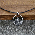 Nostalgia Climber Camping Jewelry Mountain Charm Round Pendant Necklace For Men Women Gift