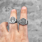 Arrow of Eros Stainless Steel Mens Rings Unique Charm Punk for Couple Male Boyfriend Biker Jewelry Creativity Gift