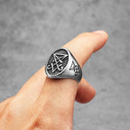 Satan Rune Ring Stainless Steel