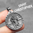 St. Christopher Pendant Necklace Stainless Steel