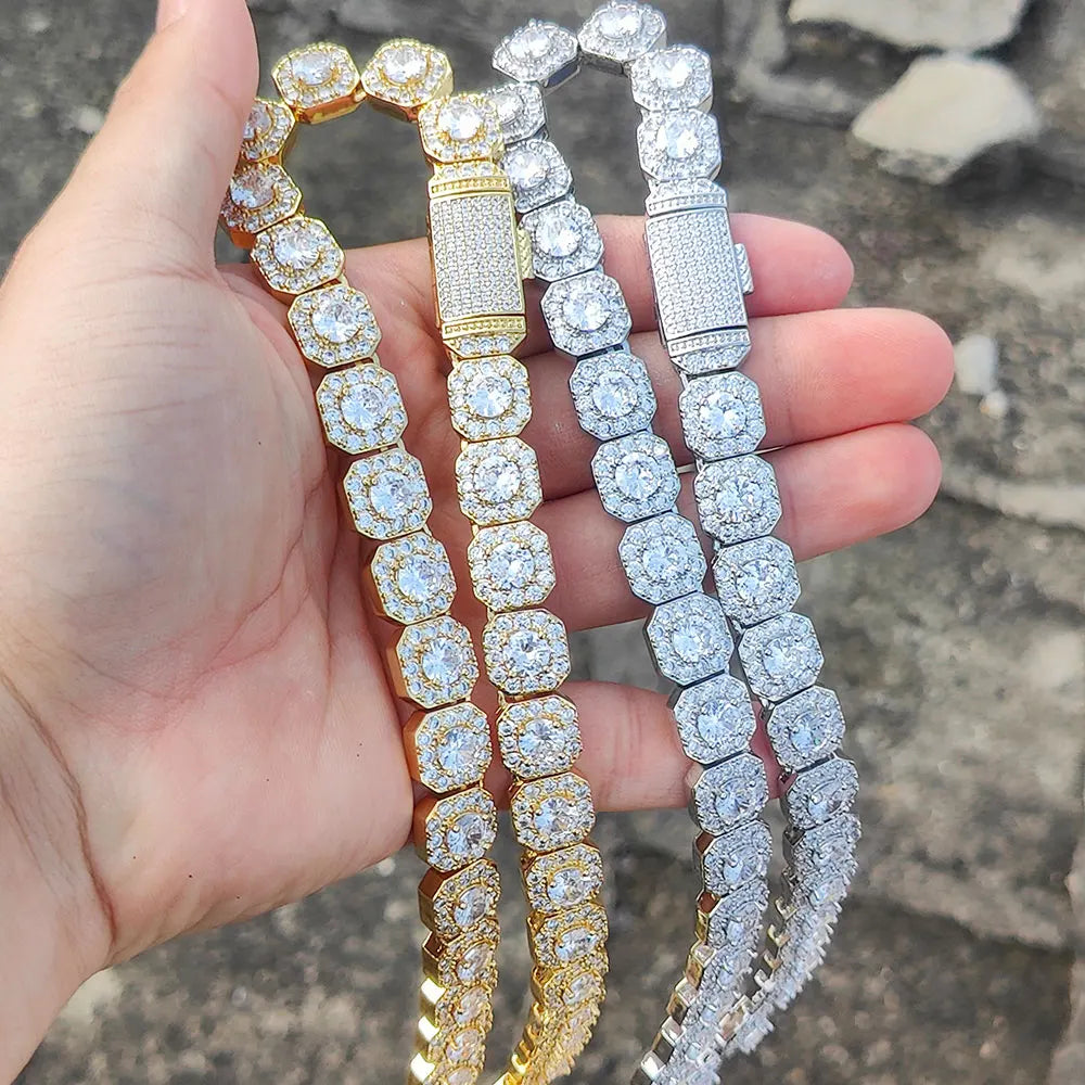 Tennis Chain Necklace Stainless Steel 7/10/12MM
