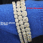 BXINY Luxury Full Moissanite Bracelets S925 Silver GRA Certified Lab Diamond Hand Chain for Women Men Wedding Fine Jewelry Gifts