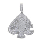 New Iced Out Bling CZ Letter Cross Pendant Necklace Various Design 5A Zircon Two Tone Color Badge Charm Men's Hip Hop