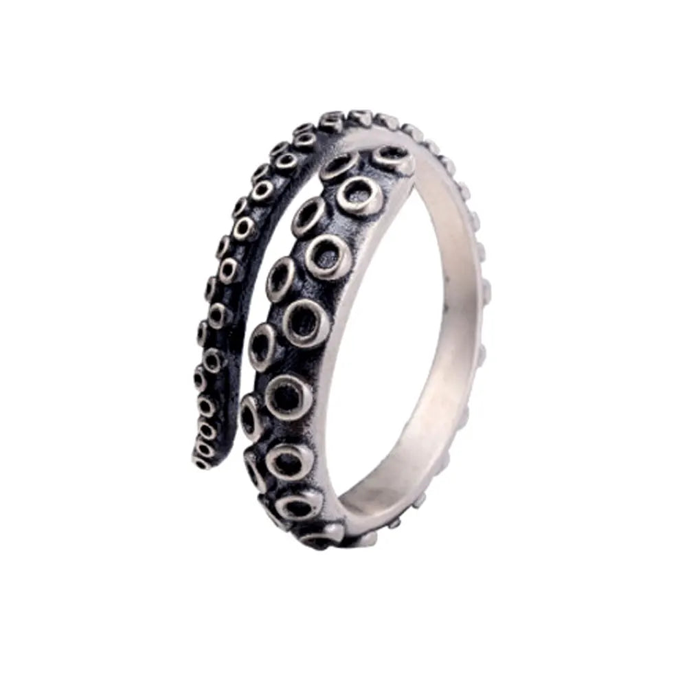 Pirate Skull Octopus Ring — Stainless Steel