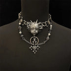 Cross Leather Pendant Necklace