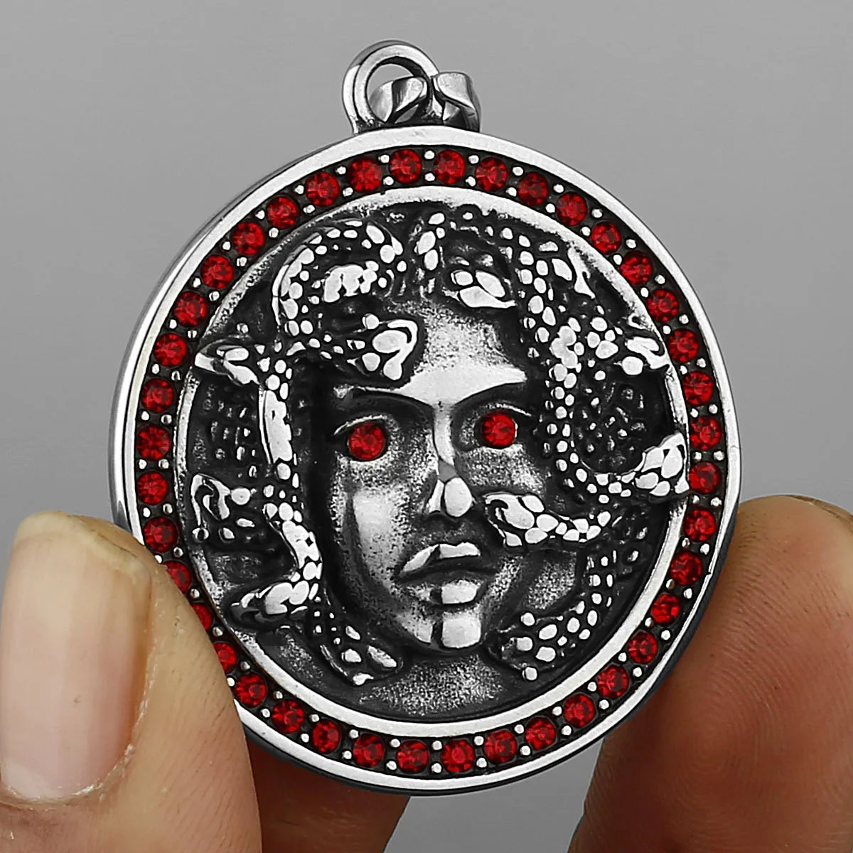 Medusa Steel Pendant Norse Mythology 316L