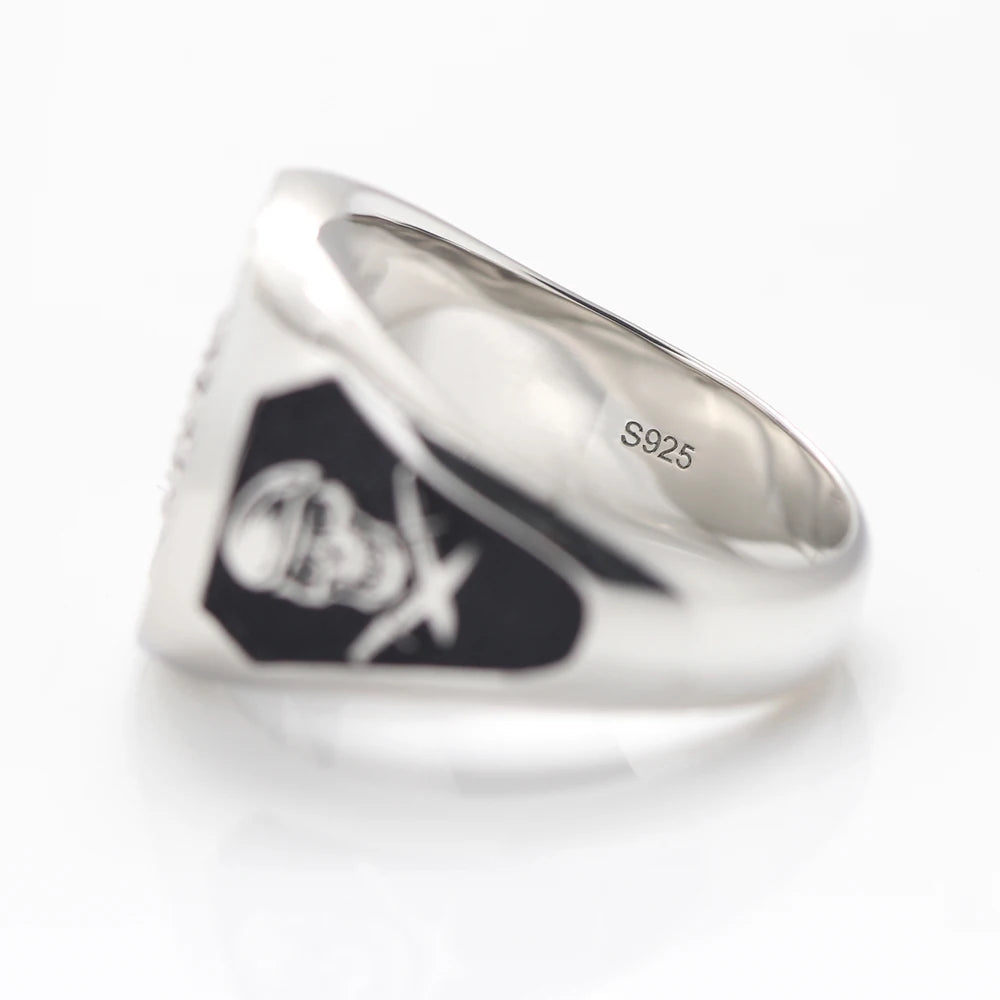 Lorraine Cross Skull Ring — 925 Silver