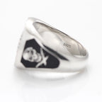 Lorraine Cross Skull Ring — 925 Silver