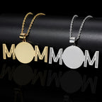 Iced Out Photo Pendant Necklace Memory