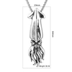 Punk Fashion Octopus Pendant Necklaces For Men Stainless Steel High Quality Animal Street Rock Necklace Chain Jewelry