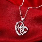 Iced Out Heart 925 Silver Pendant Necklace