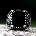 Viking Yggdrasil Odin Runes Wedding Band Ring — Stainless Steel