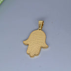 2pcs Hamsa Hand Of Fatima Stainless Steel Pendant Charms for Jewelry Making Jerusalem Jewelry Key Chains Mythology Amulet Gifts