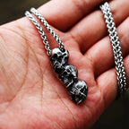 Gothic Skull Stainless Steel Pendant Necklace