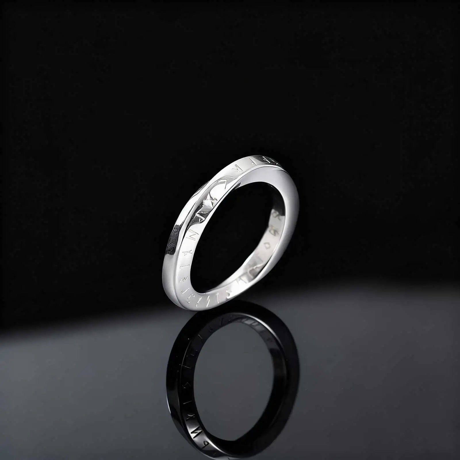 Vintage Rune Stainless Steel Ring