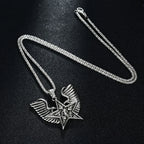 Star Skeleton Wing Pendant Necklace — Gothic