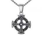 Vegvisir Nordic Rune Compass Pendant Necklace — Zinc Alloy