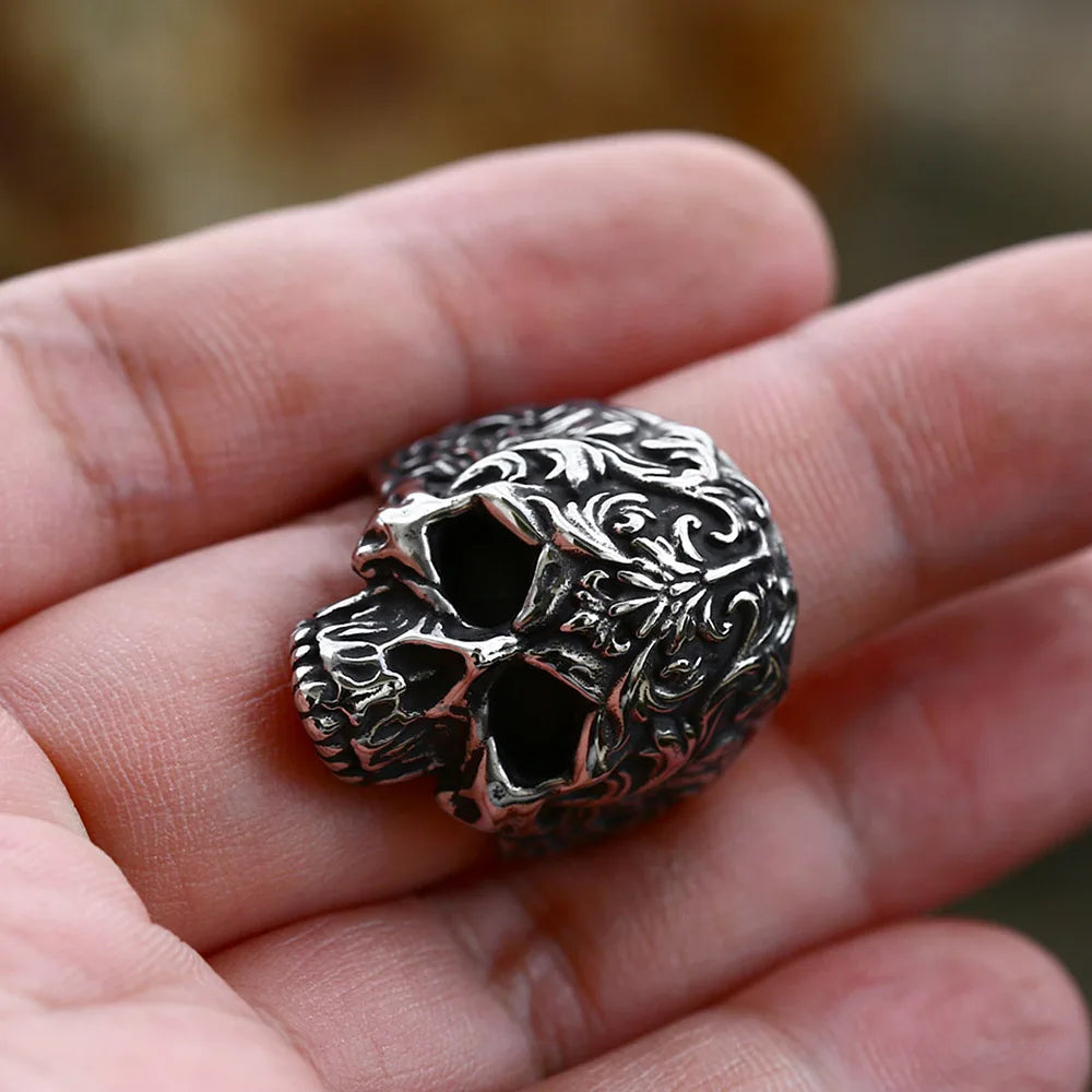 Vintage Skull Ring — 316L Stainless Steel Gothic