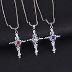 Cross Steel Pendant Vampire Lovers Pair Students