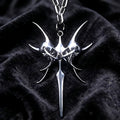 Goth Jewelry Chain Skull Pendant Necklaces for Women Punk 90s Aesthetic Accessories Thorns Spike Necklace Grunge Rock