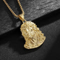 Jesus Pendant Necklace — Stainless Steel