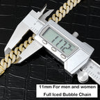 Iced Out Cuban Bracelet Stainless Steel 11MM