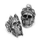 Horror Scream Skull Ring — Stainless Steel
