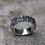 2022 NEW Men's 316L stainless-steel rings Simple skull biker RING for teenfashion Jewelry Gifts free shipping