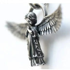 Cat Wings Animal Pendant Necklace — Silver