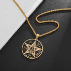 Witchcraft Pentagram Pendant Necklace — Stainless Steel