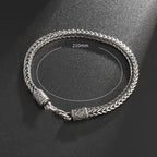 Silver Stainless Steel Keel Bracelet Statement