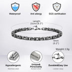 Byzantine Retro Chain Bracelet 4mm — Stainless Steel