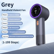 Handheld Turbo Fan — 199 Speeds, 6-Blade