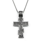 Eastern Orthodox Cross Jesus Pendant Necklace For Women Men Stainless Steel Silver Color Dark Punk Male Chain Jewelry