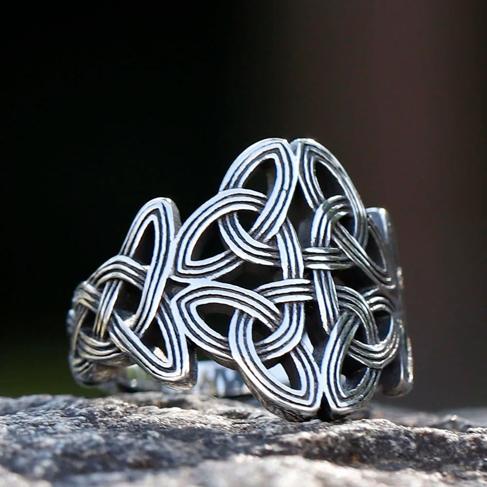 Viking Celtic Knot Totem Ring — Stainless Steel