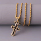 Punk Stiletto Cross Anime Accessories Judgement Chain Necklace Hunter X Hunter Pendant Men's Jewelry Gift for Boys Casual Style