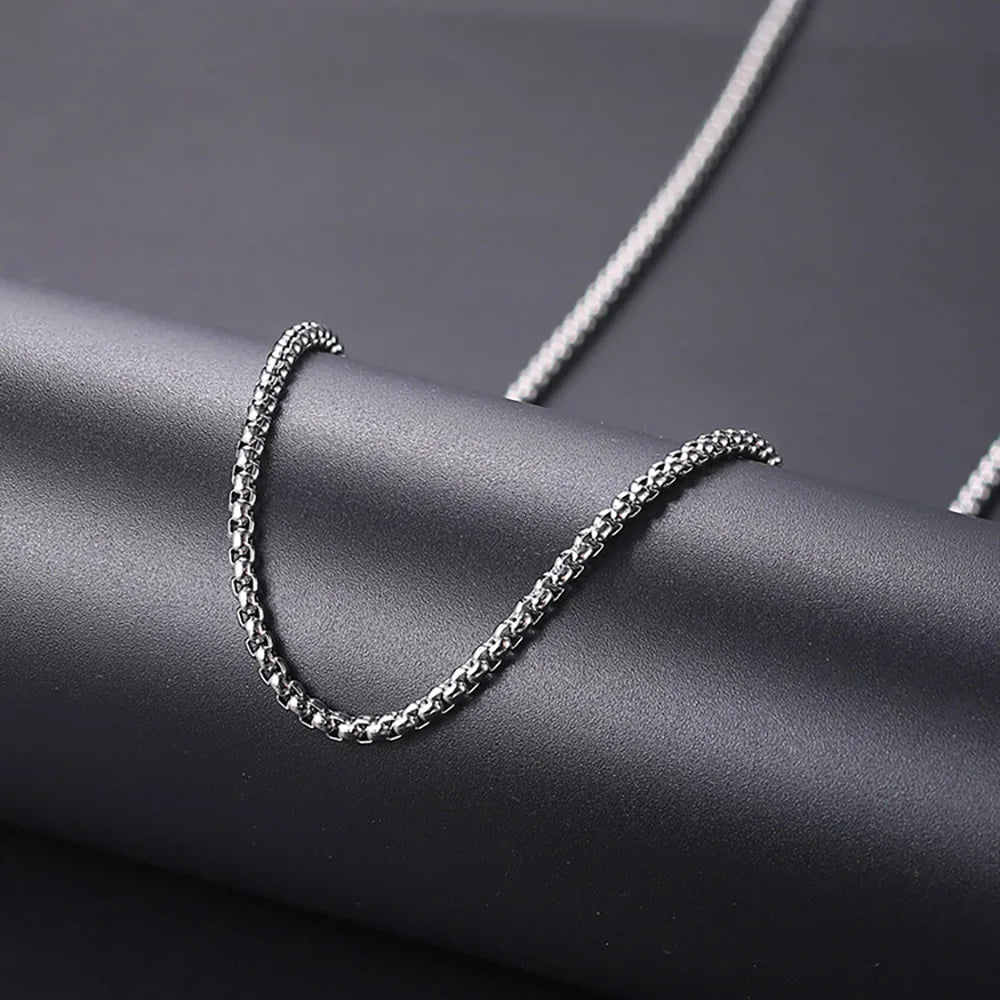 Box Chain Necklace Stainless Steel 3MM