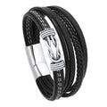 Viking Multi Layer Braided Leather Bracelet