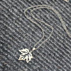Stainless Steel Necklace For Women Man Maple Leaf Choker Pendant Chain Necklaces Engagement Jewelry korean Fashion NEW